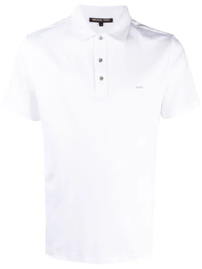 Michael Kors Logo Plaque Polo In White