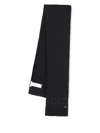 Michael Kors Logo-plaque Scarf In Black
