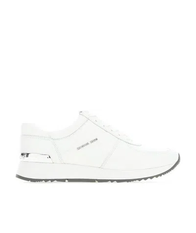 Michael Kors Logo Plaque Sneakers In White