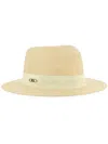 Michael Kors Logo-plaque Sun Hat In Neutrals