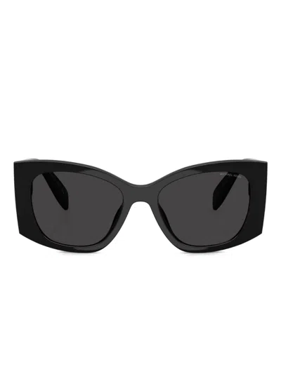Michael Kors Logo-plaque Sunglasses In Black