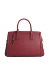 Michael Kors Logo-plaque Tote Bag In Red
