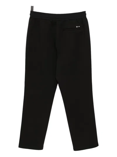 Michael Kors Logo-plaque Trousers In Black