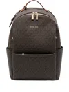 Michael Kors Logo-print Backpack In Brown