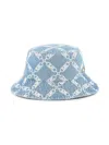 Michael Kors Logo-print Bucket Hat In Blue