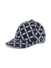 Michael Kors Logo-print Cap In Blue