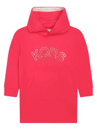 Michael Kors Kids' Logo-print Cotton Dress In Pink