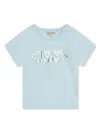 Michael Kors Logo-print Cotton T-shirt In Blue