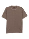 Michael Kors Logo-print Cotton T-shirt In Brown