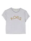 Michael Kors Logo-print Cotton T-shirt In Grau