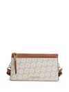 Michael Kors Logo-print Crossbody Bag In Neutrals