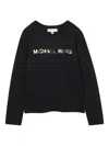 Michael Kors Logo-print Long-sleeved T-shirt In Black