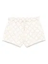 Michael Kors Logo-print Shorts In 白色