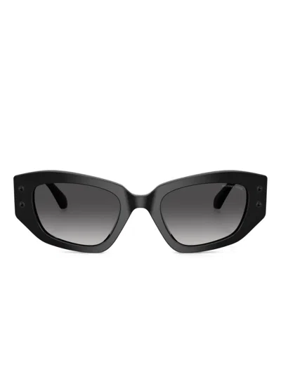 Michael Kors Le Praz Dark Gray Gradient Cat Eye Ladies Sunglasses 0mk2234b 30058g 50 In Black