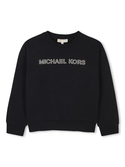 Michael Kors Kids' Logo-print Sweatshirt In Black