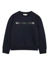 Michael Kors Logo-print Sweatshirt In Blue