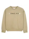 Michael Kors Logo-print Sweatshirt In Nude