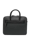 Michael Kors Logo Print Top Handle Bag With Adjustable Shoulder Strap In Black