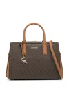 Michael Kors Logo Print Tote Bag In Brown