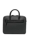 Michael Kors Logo Print Top Handle Bag With Adjustable Shoulder Strap In Black