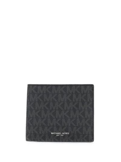 MICHAEL KORS LOGO PRINTED BI-FOLD WALLET