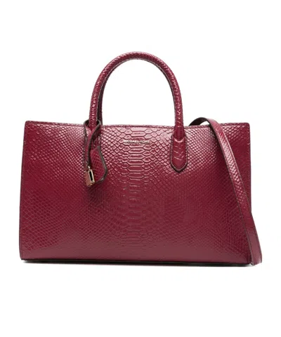 Michael Kors Logo Shoulder Bag In Red