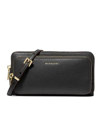 Michael Kors Logo Shoulder Bag In Black