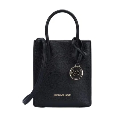 Michael Kors Logo Shoulder Bag In Black