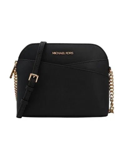 Michael Kors Logo Shoulder Bag In Black