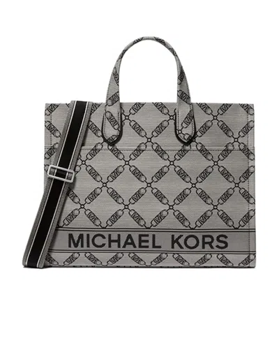 Michael Kors Logo Shoulder Bag In Gray