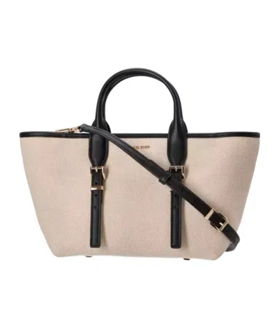 Michael Kors Logo Shoulder Bag In Nude