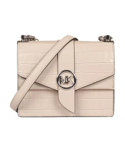 Michael Kors Logo Shoulder Bag In Nude