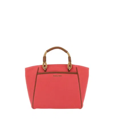 Michael Kors Logo Shoulder Bag In Red