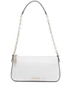 Michael Kors Medium Empire Logo-lettering Shoulder Bag In White
