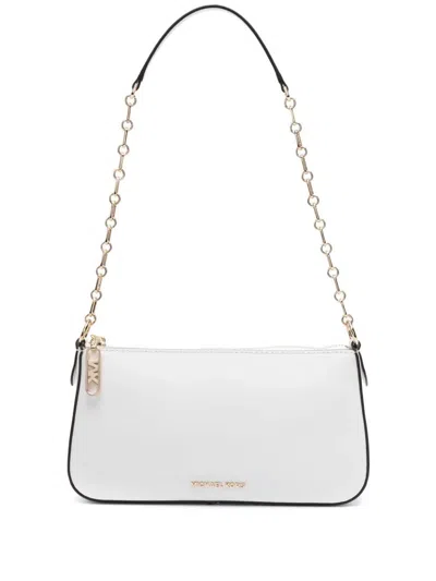 Michael Kors Medium Empire Logo-lettering Shoulder Bag In White