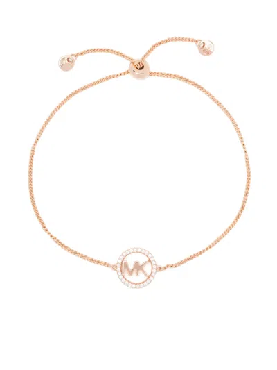 Michael Kors Logo Slider Bracelet In Gold