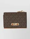 Michael Kors Logo Snap Button Wallet And Cardholder In Brown