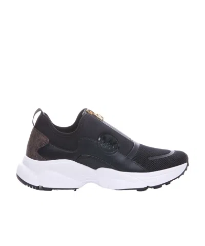 Michael Kors Logo Sports Shoes In Black