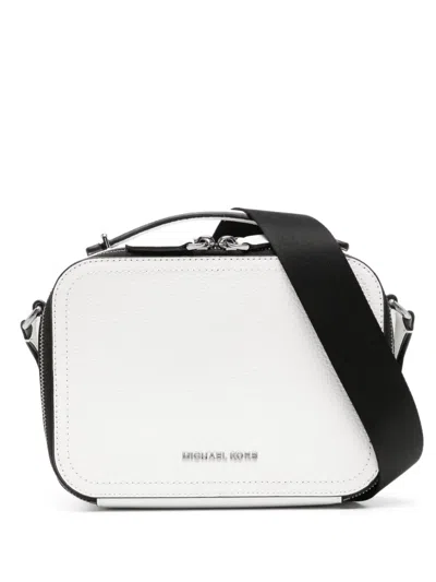 Michael Kors Logo-stud Messenger Bag In White