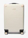 Michael Kors Logo Suitcase In Neutral