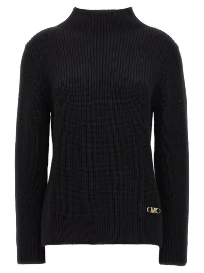 Michael Kors Logo Sweater In Black