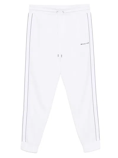 Michael Kors Hose Mit Logo-streifen In White