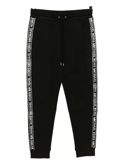 Michael Kors Logo Tape Track Pants In Black