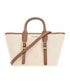 Michael Kors Small Moore Satchel Bag In Nude