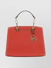 Michael Kors Logo Tote Bag With Chain And Handle In Red