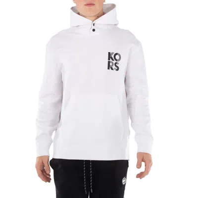 MICHAEL KORS LOGO TRANSISTOR HOODIE, SIZE MEDIUM