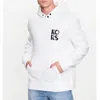 Michael Kors Transistor Logo-print Hoodie In White