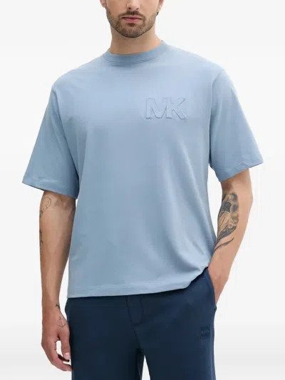 Michael Kors Logo T-shirt In Blue