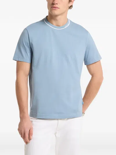 Michael Kors Logo-detail T-shirt In Blue