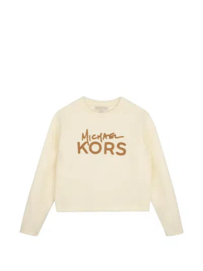 Michael Kors Sweatshirt Mit Logo-stickerei In Brown